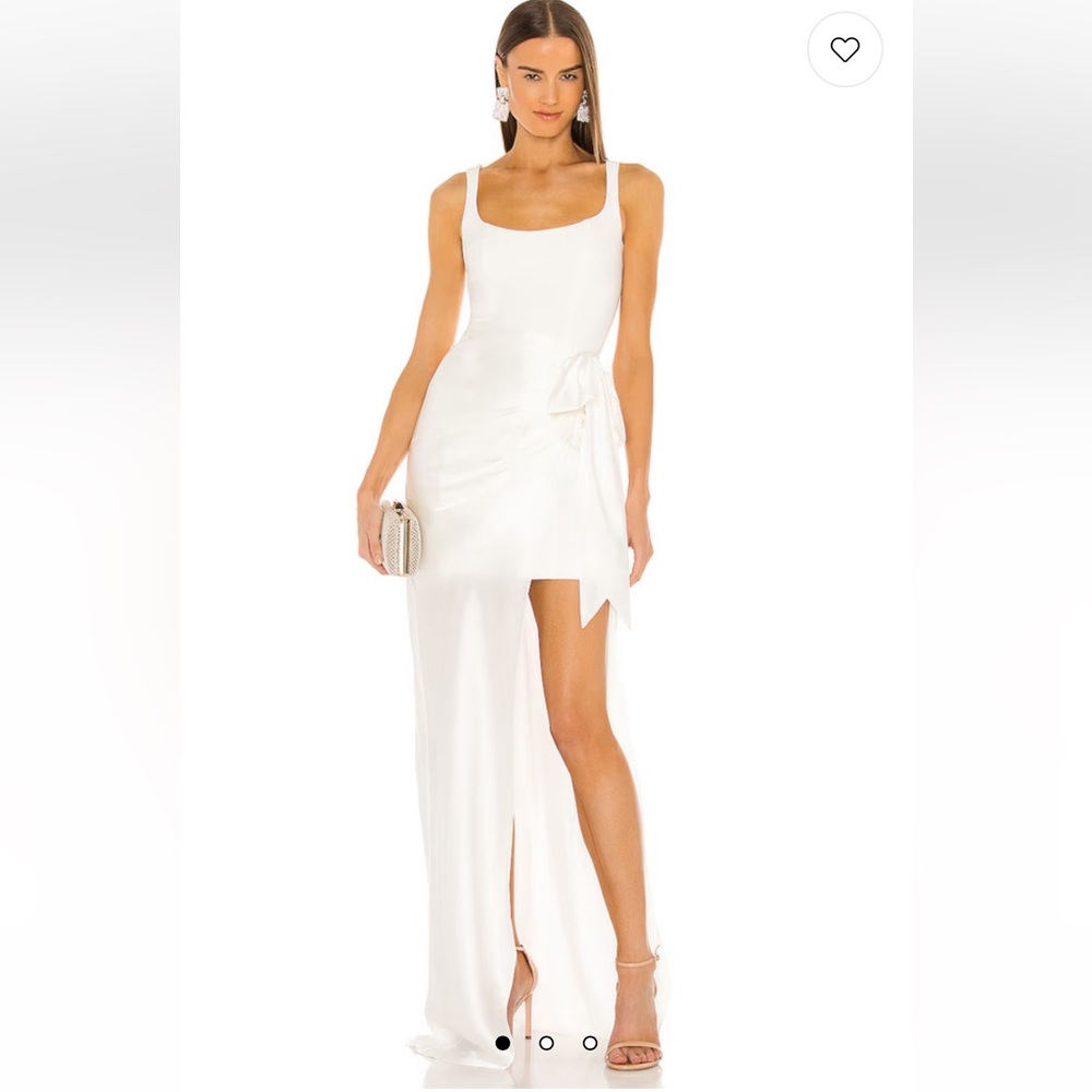 Cinq à Sept White High Low Dress